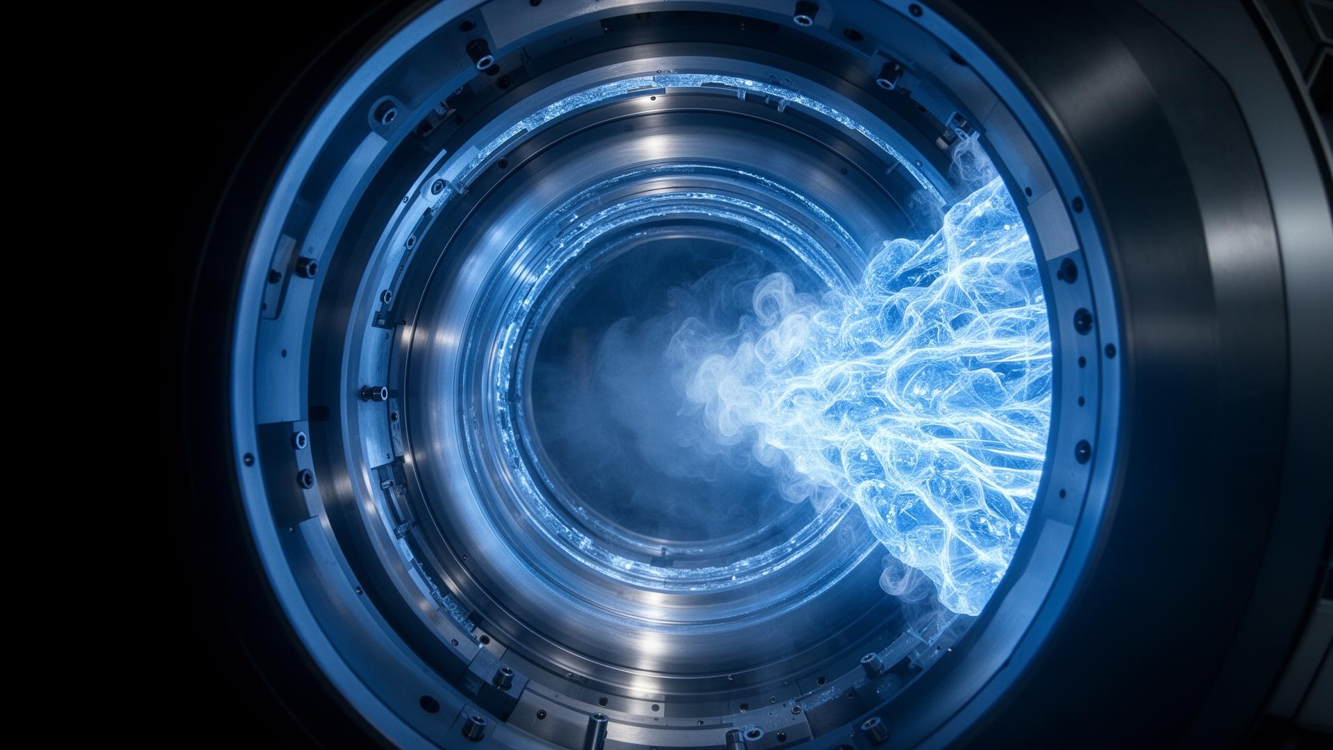 MRI superconductive magnet bore with cryogenic vapor
